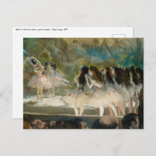 Edgar Degas - Ballett an der Pariser Oper Postkarte