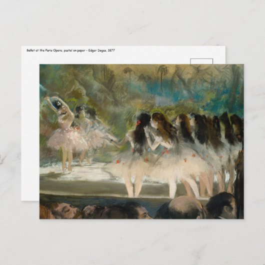 Edgar Degas - Ballett an der Pariser Oper Postkarte (Vorne/Hinten)