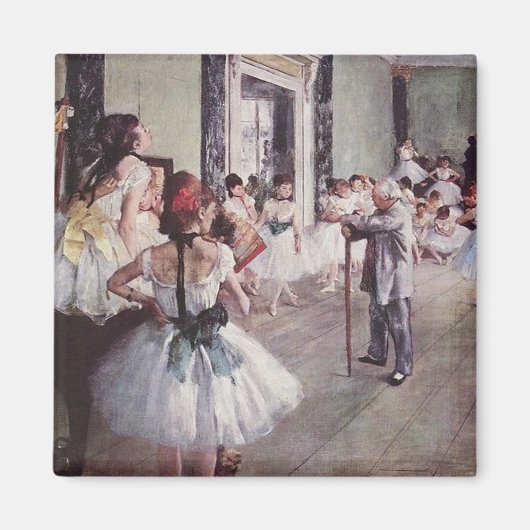 Edgar Degas Ballett-Lektion Magnet (Vorne)