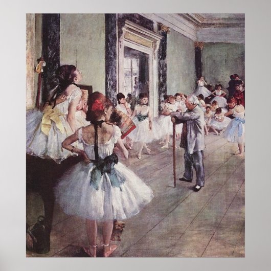 Edgar Degas Ballett-Lektion Poster (Vorne)