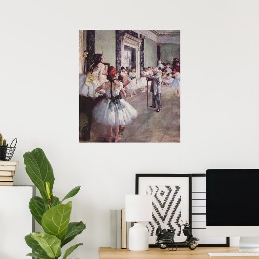 Edgar Degas Ballett-Lektion Poster (Heimbüro)