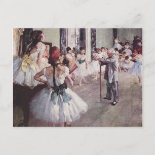 Edgar Degas Ballett-Lektion Postkarte