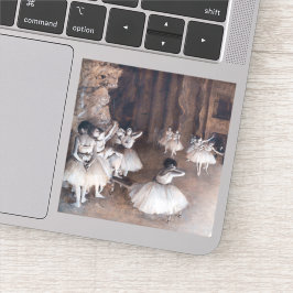 Edgar Degas - Ballett-Probe auf Bühne Aufkleber