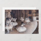 Edgar Degas - Ballett-Probe auf Bühne Einladung (Vorne/Hinten)