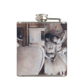 Edgar Degas - Ballett-Probe auf Bühne Flachmann (Rückseite)