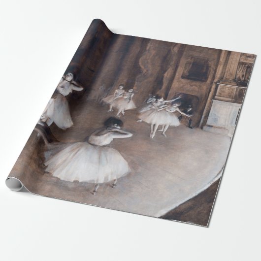 Edgar Degas - Ballett-Probe auf Bühne Geschenkpapier (Ungerollt)