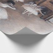 Edgar Degas - Ballett-Probe auf Bühne Geschenkpapier (Ecke)