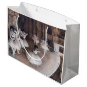 Edgar Degas - Ballett-Probe auf Bühne Große Geschenktüte (Rückseite Schrägansicht)