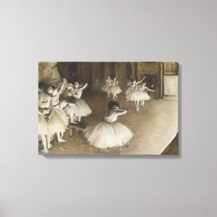 Edgar Degas - Ballett-Probe auf Bühne Leinwanddruck
