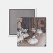 Edgar Degas - Ballett-Probe auf Bühne Magnet (Vorderseite/Rückseite)