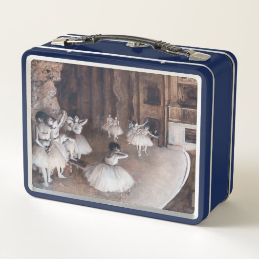 Edgar Degas - Ballett-Probe auf Bühne Metall Brotdose (Rückseite)