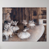 Edgar Degas - Ballett-Probe auf Bühne Poster (Vorne)
