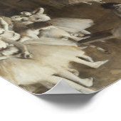 Edgar Degas - Ballett-Probe auf Bühne Poster (Ecke)