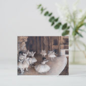 Edgar Degas - Ballett-Probe auf Bühne Postkarte (Stehend Vorderseite)