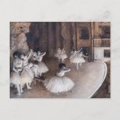 Edgar Degas - Ballett-Probe auf Bühne Postkarte (Vorderseite)