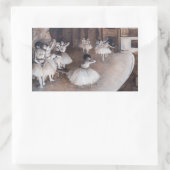 Edgar Degas - Ballett-Probe auf Bühne Rechteckiger Aufkleber (Tasche)