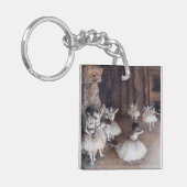 Edgar Degas - Ballett-Probe auf Bühne Schlüsselanhänger (Vorderseite links)