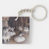 Edgar Degas - Ballett-Probe auf Bühne Schlüsselanhänger (Rückseite)