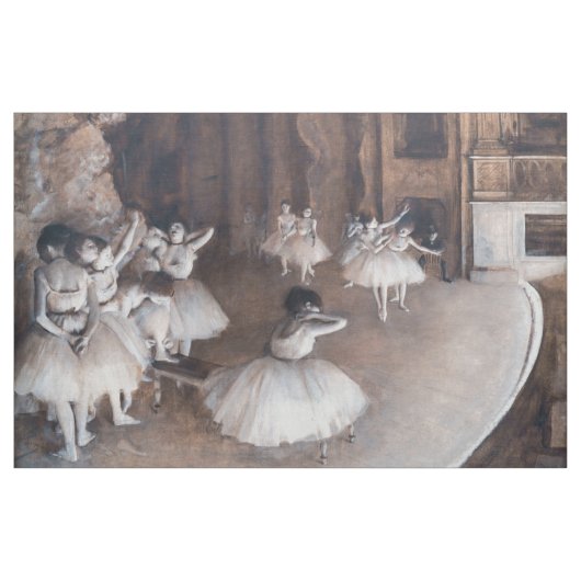 Edgar Degas - Ballett-Probe auf Bühne Stoff (Yard (91,4 cm))