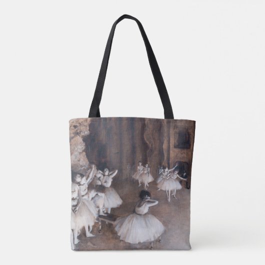 Edgar Degas - Ballett-Probe auf Bühne Tasche (Rückseite)