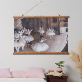 Edgar Degas - Ballett-Probe auf Bühne Wandteppich Mit Holzrahmen (Schlafzimmer)