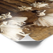 Edgar Degas - Ballett-Probe über Bühne Fotodruck (Ecke)