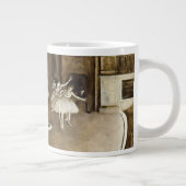 Edgar Degas - Ballett-Probe über Bühne Jumbo-Tasse (Rechts)