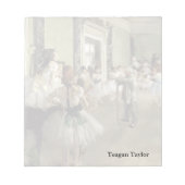 Edgar Degas | Ballettklasse Notizblock (Vorderseite)