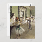 Edgar Degas | Ballettklasse Postkarte (Vorne/Hinten)