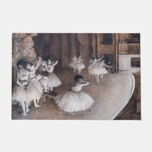 Edgar Degas - Ballettprobe auf der Bühne Fußmatte