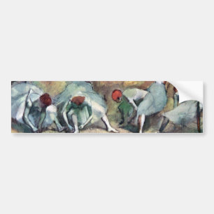Edgar Degas - Balletttänzerinnen binden Schuhe Autoaufkleber