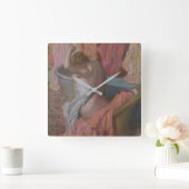 Edgar Degas | Bather Quadratische Wanduhr (Zuhause)
