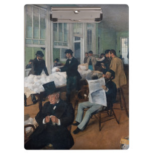 Edgar Degas - Baumwollbüro in New Orleans Klemmbrett
