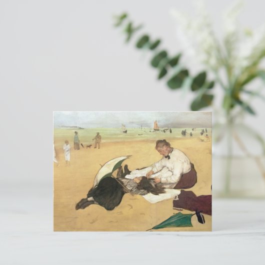 Edgar Degas | Beach scene Postkarte (Stehend Vorderseite)