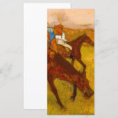 Edgar Degas Before the Race Card (Vorne/Hinten)