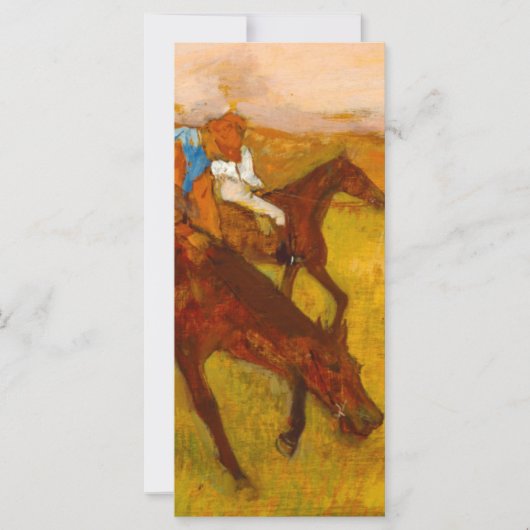 Edgar Degas Before the Race Card (Vorderseite)