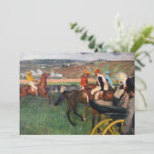 Edgar Degas - Bei den Rennen Dankeskarte (Stehend Vorderseite)