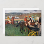 Edgar Degas - Bei den Rennen Dankeskarte (Vorne/Hinten)