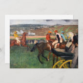 Edgar Degas - Bei den Rennen Einladung (Vorne/Hinten)