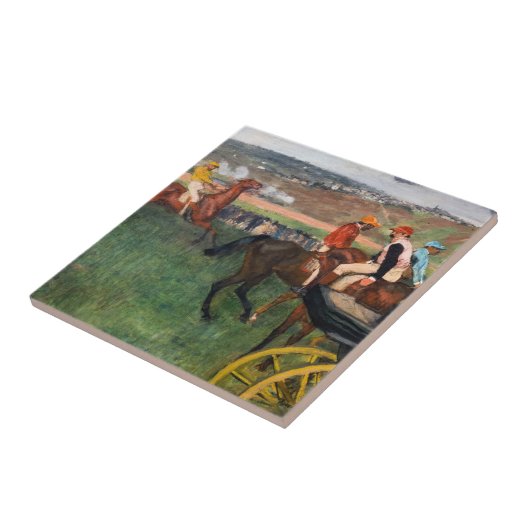 Edgar Degas - Bei den Rennen Fliese (Seite)