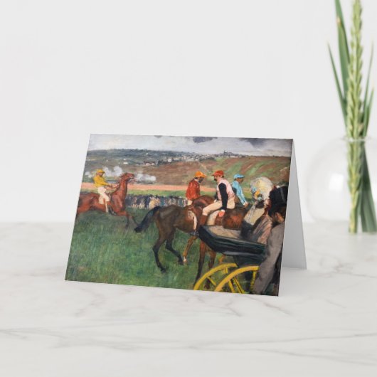 Edgar Degas - Bei den Rennen Karte (Vorderseite)
