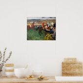 Edgar Degas - Bei den Rennen Poster (Küche)