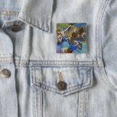 Edgar Degas - Blaue Tänzerinnen Button (Beispiel)