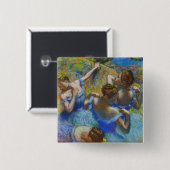 Edgar Degas - Blaue Tänzerinnen Button (Vorne & Hinten)