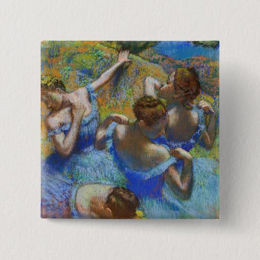 Edgar Degas - Blaue Tänzerinnen Button (Vorderseite)
