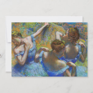 Edgar Degas - Blaue Tänzerinnen Einladung