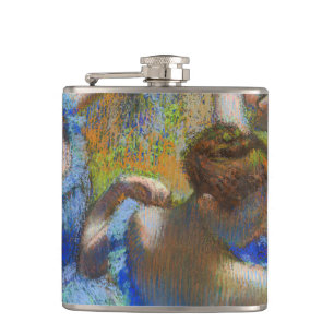 Edgar Degas - Blaue Tänzerinnen Flachmann