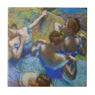 Edgar Degas - Blaue Tänzerinnen Fliese