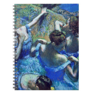Edgar Degas - Blaue Tänzerinnen Notizblock