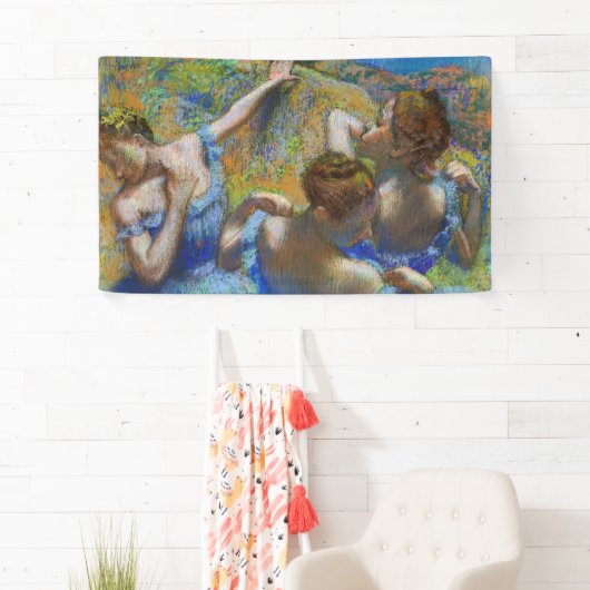 Edgar Degas - Blue Dancers Banner (Insitu)